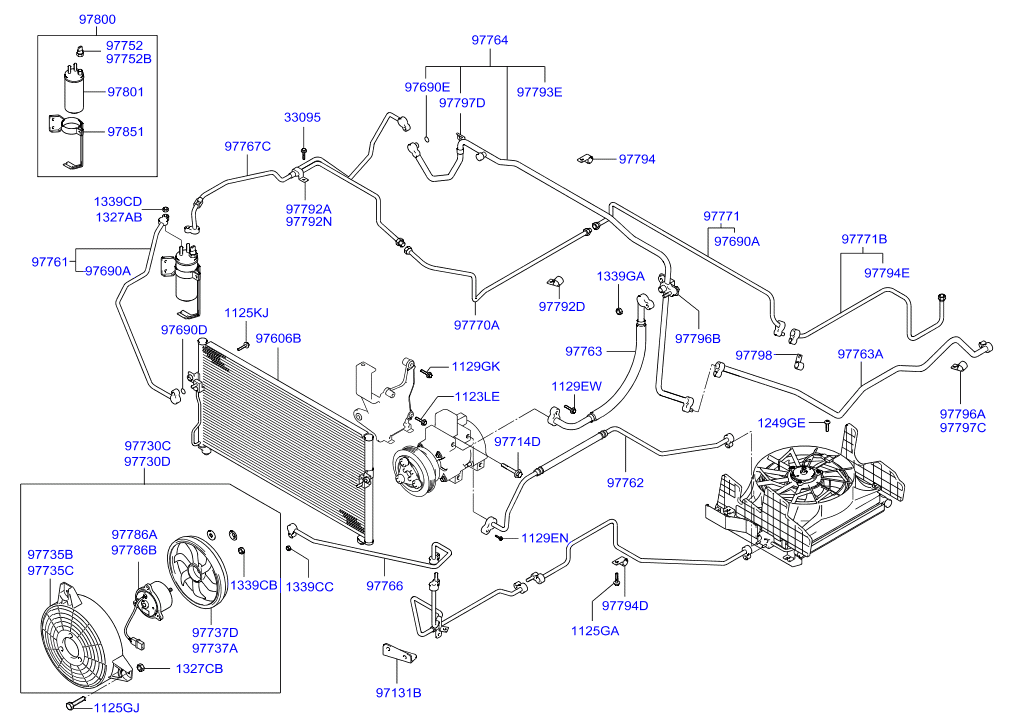 AIR CONDITIONER SYSTEM - EVAPORATOR