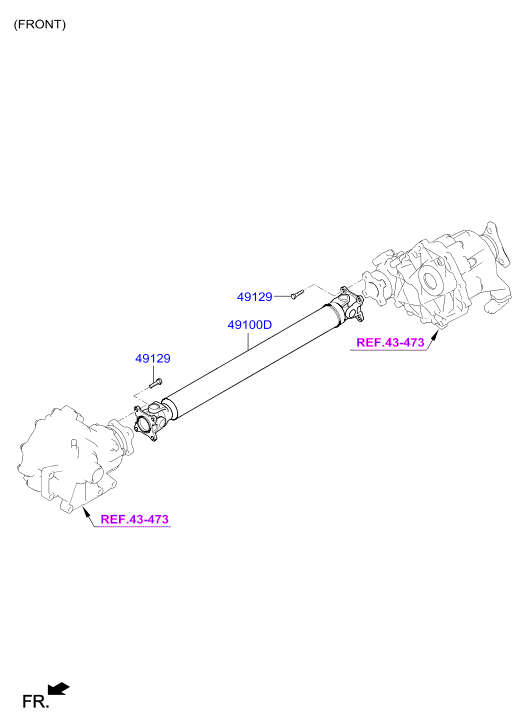 DRIVE SHAFT (REAR)