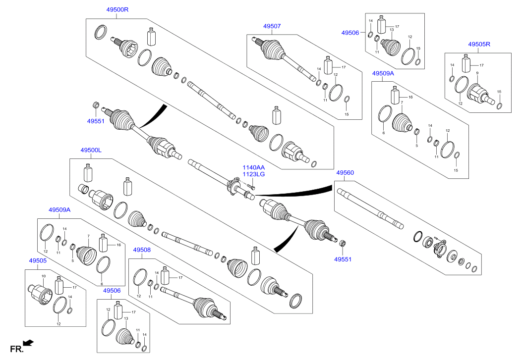 DRIVE SHAFT (REAR)