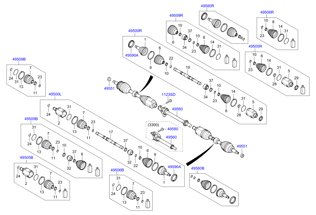 DRIVE SHAFT (REAR)