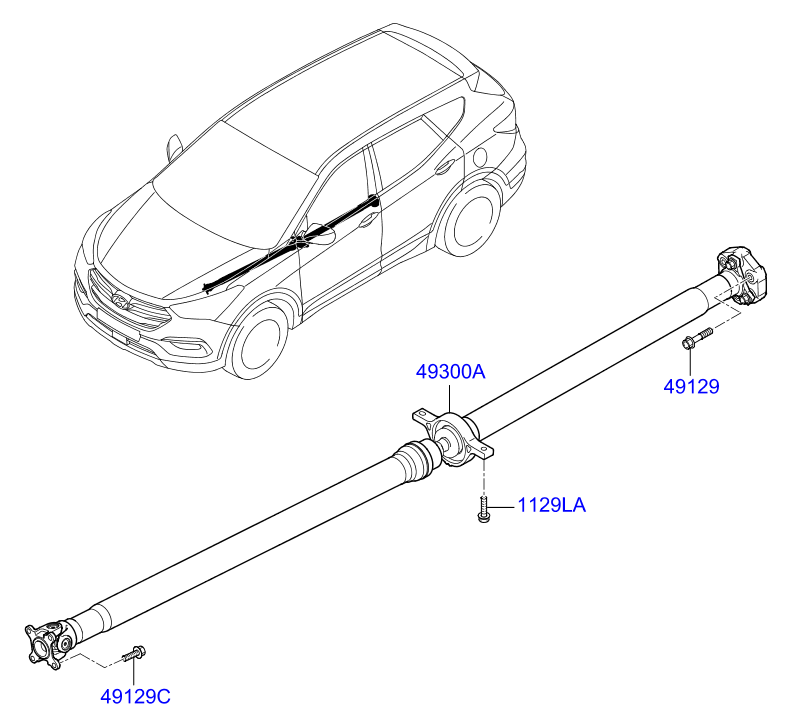 DRIVE SHAFT (REAR)