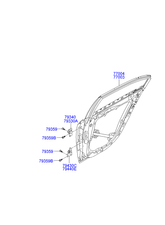 PANEL - REAR DOOR