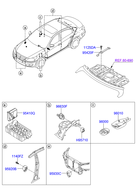 A/C SYSTEM - COOLER LINE, FRONT