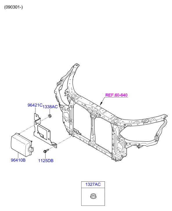 A/C SYSTEM - COOLER LINE, FRONT