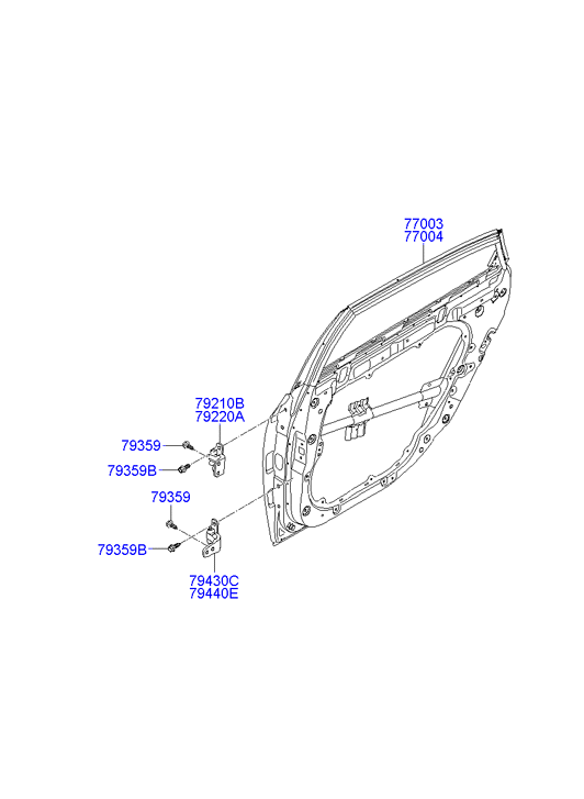 PANEL - REAR DOOR