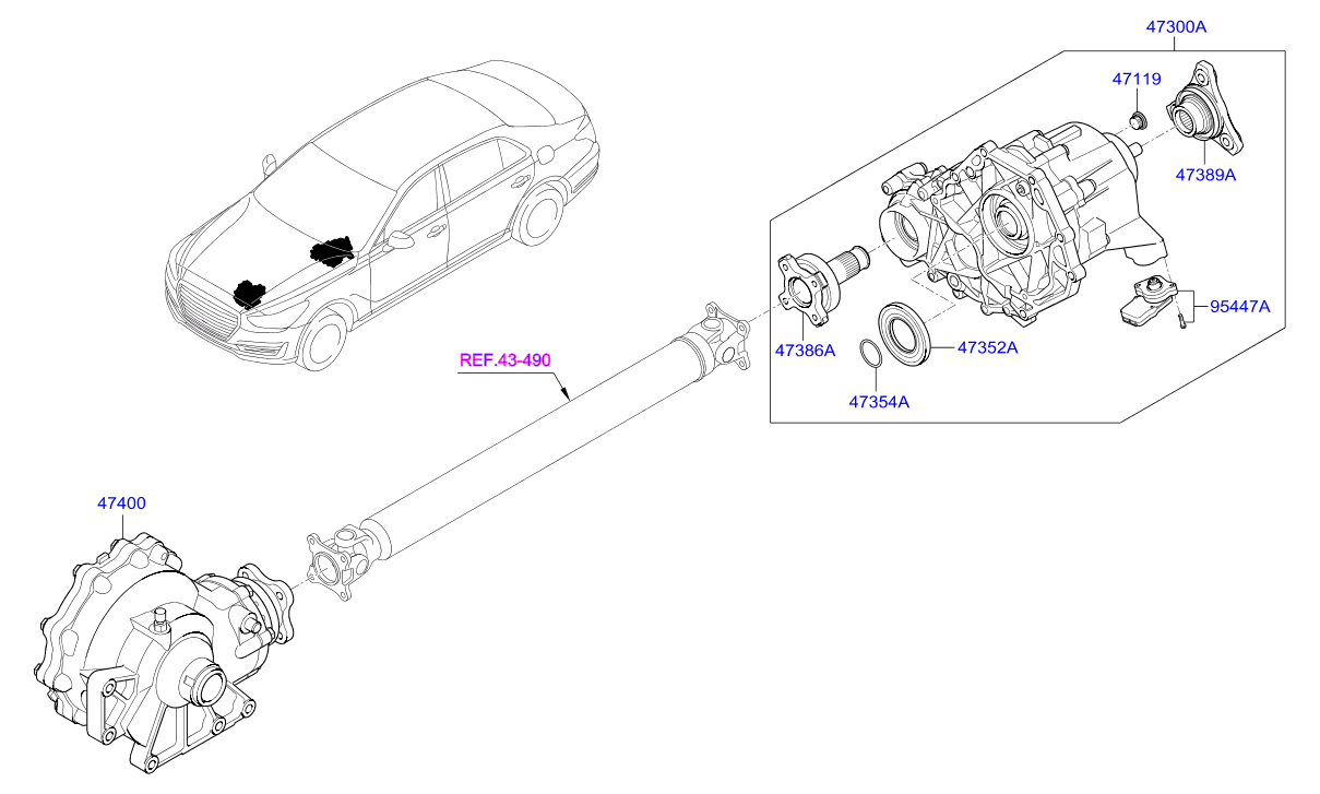 DRIVE SHAFT (REAR)