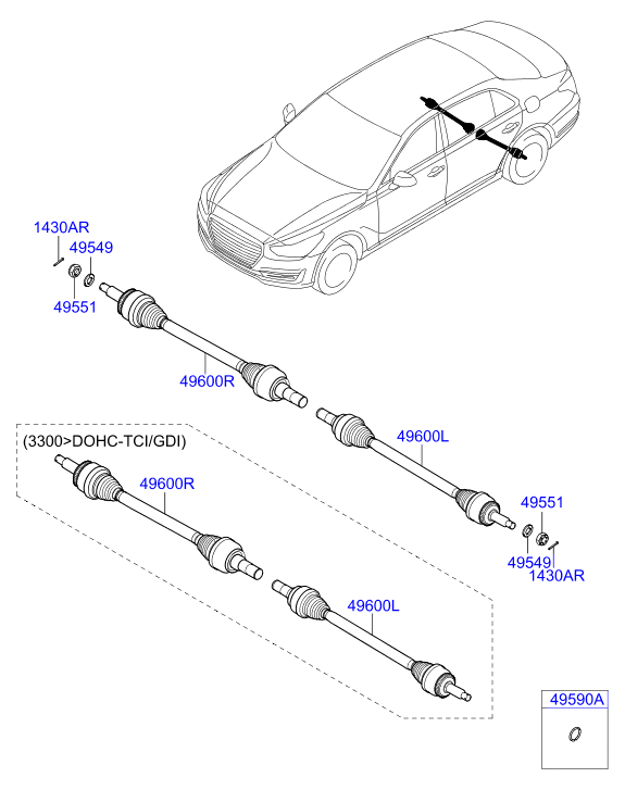 DRIVE SHAFT (REAR)