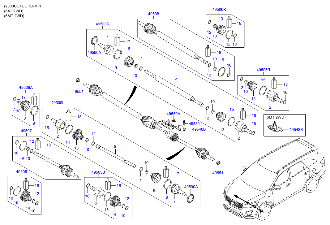 DRIVE SHAFT (REAR)