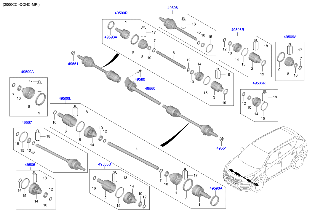 DRIVE SHAFT (REAR)