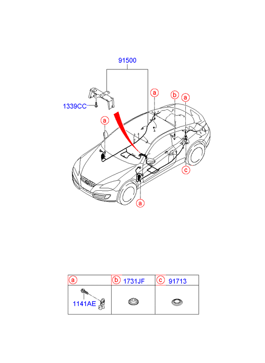 A/C SYSTEM - COOLER LINE, FRONT