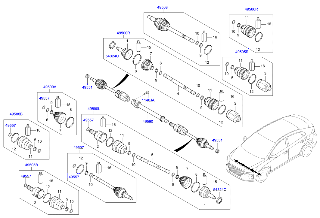 DRIVE SHAFT (FRONT)