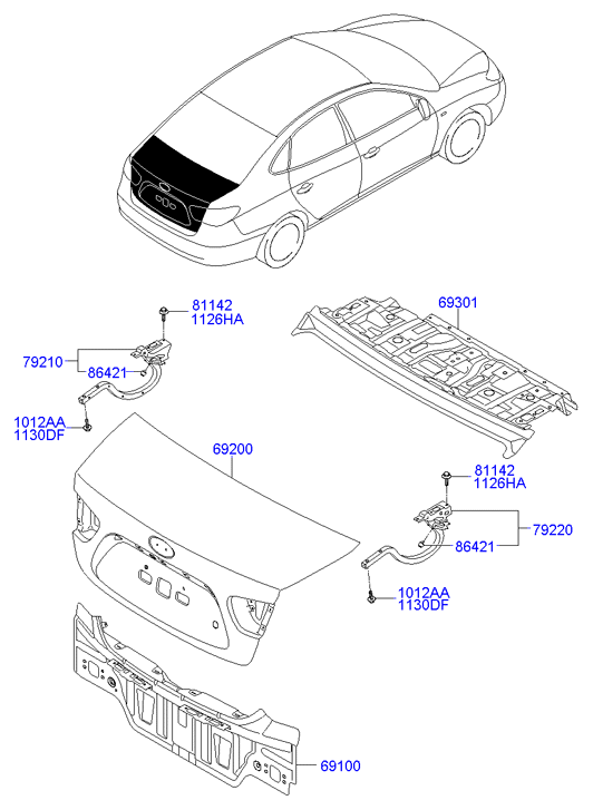 PANEL - REAR DOOR