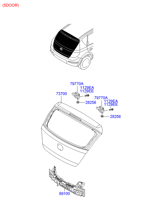 PANEL - REAR DOOR