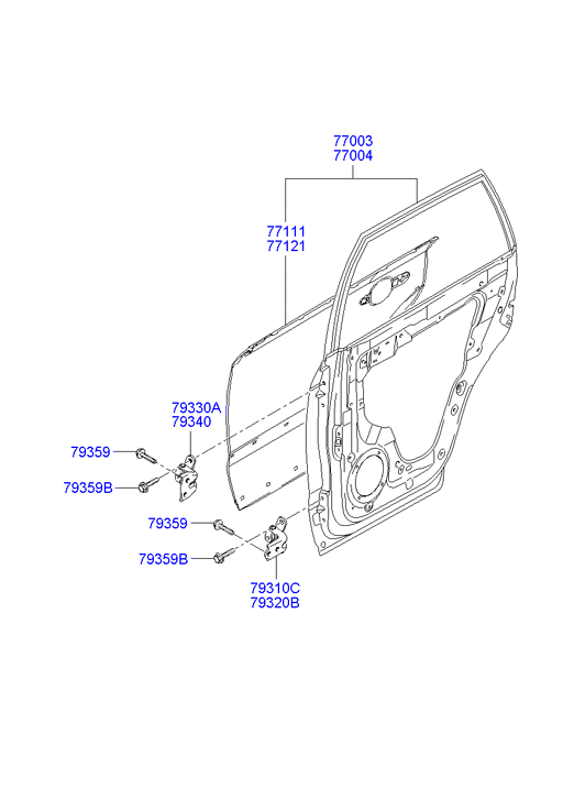 PANEL - REAR DOOR