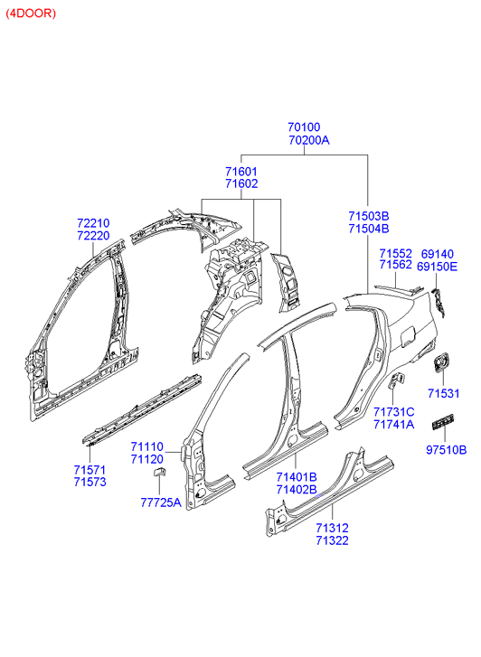 PANEL - REAR DOOR