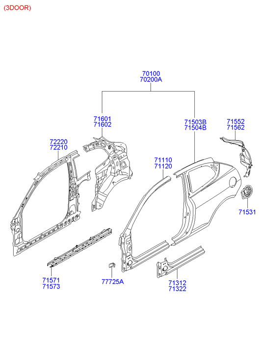 PANEL - REAR DOOR