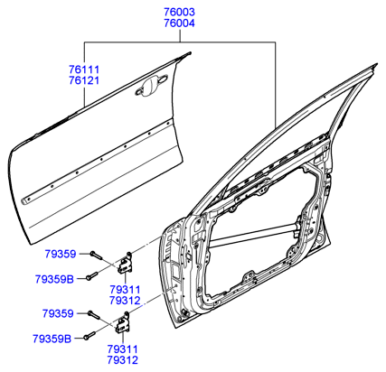 PANEL - REAR DOOR