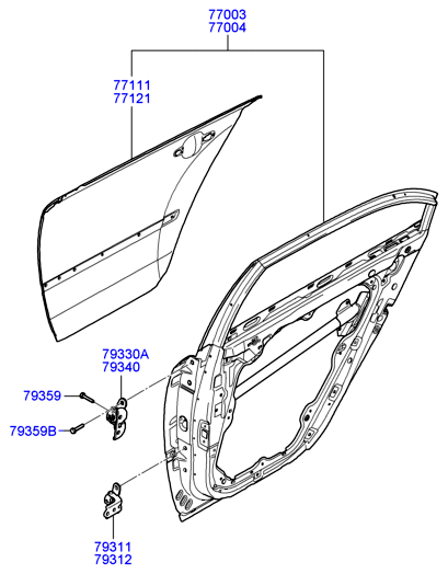 PANEL - REAR DOOR