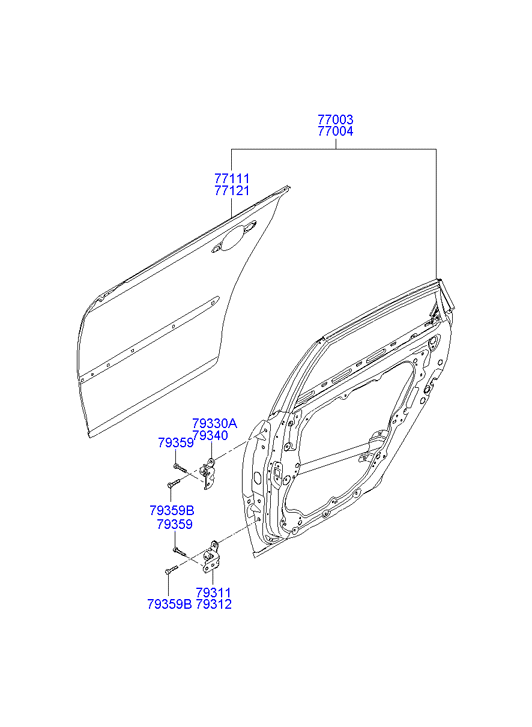 PANEL - REAR DOOR