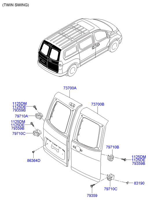 PANEL - REAR DOOR