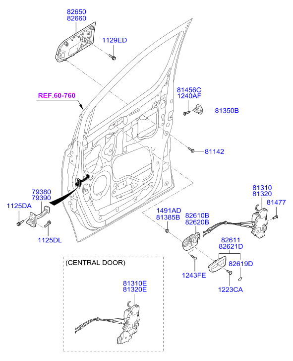 HARDWARE - REAR SEAT