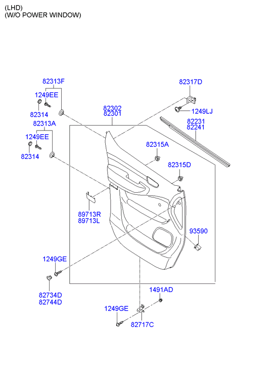 HARDWARE - REAR SEAT