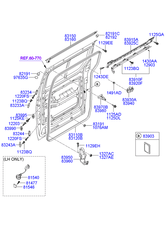 HARDWARE - REAR SEAT