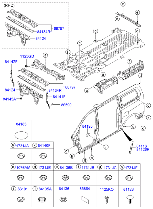 HARDWARE - REAR SEAT