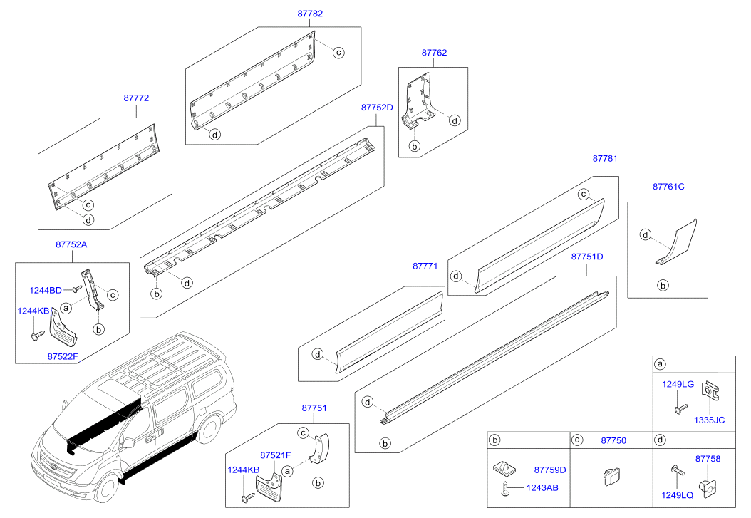 HARDWARE - REAR SEAT