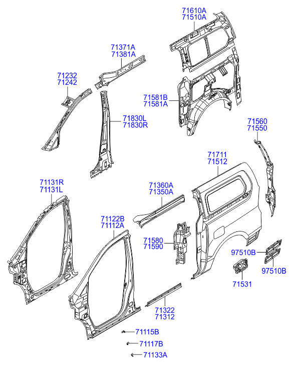 PANEL - REAR DOOR