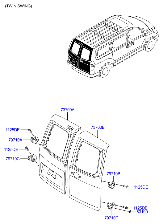 PANEL - REAR DOOR