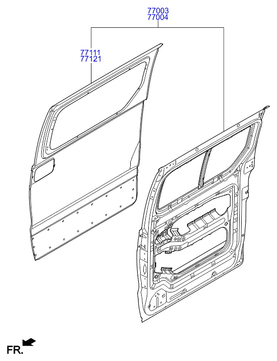 PANEL - REAR DOOR