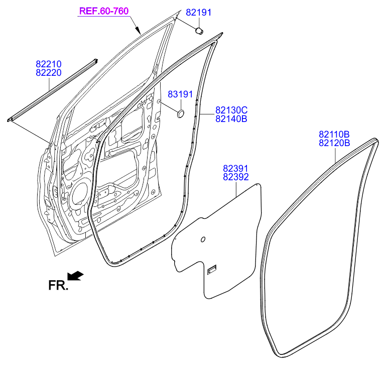 HARDWARE - REAR SEAT