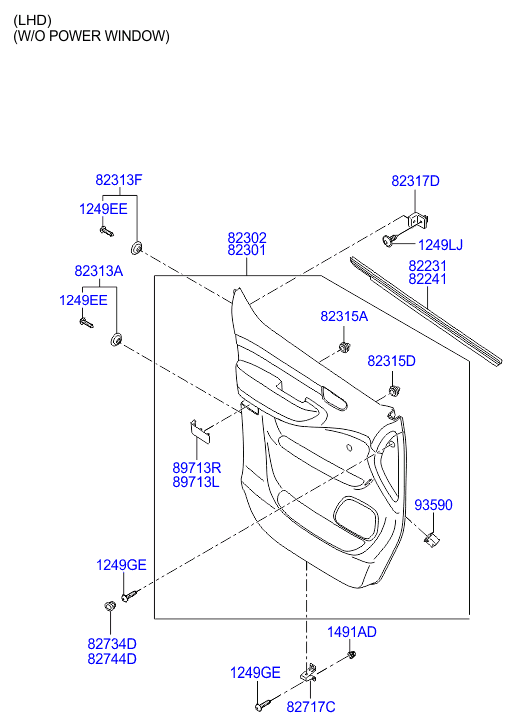 HARDWARE - REAR SEAT