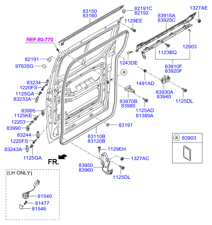 HARDWARE - REAR SEAT