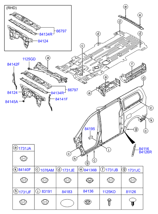 HARDWARE - REAR SEAT