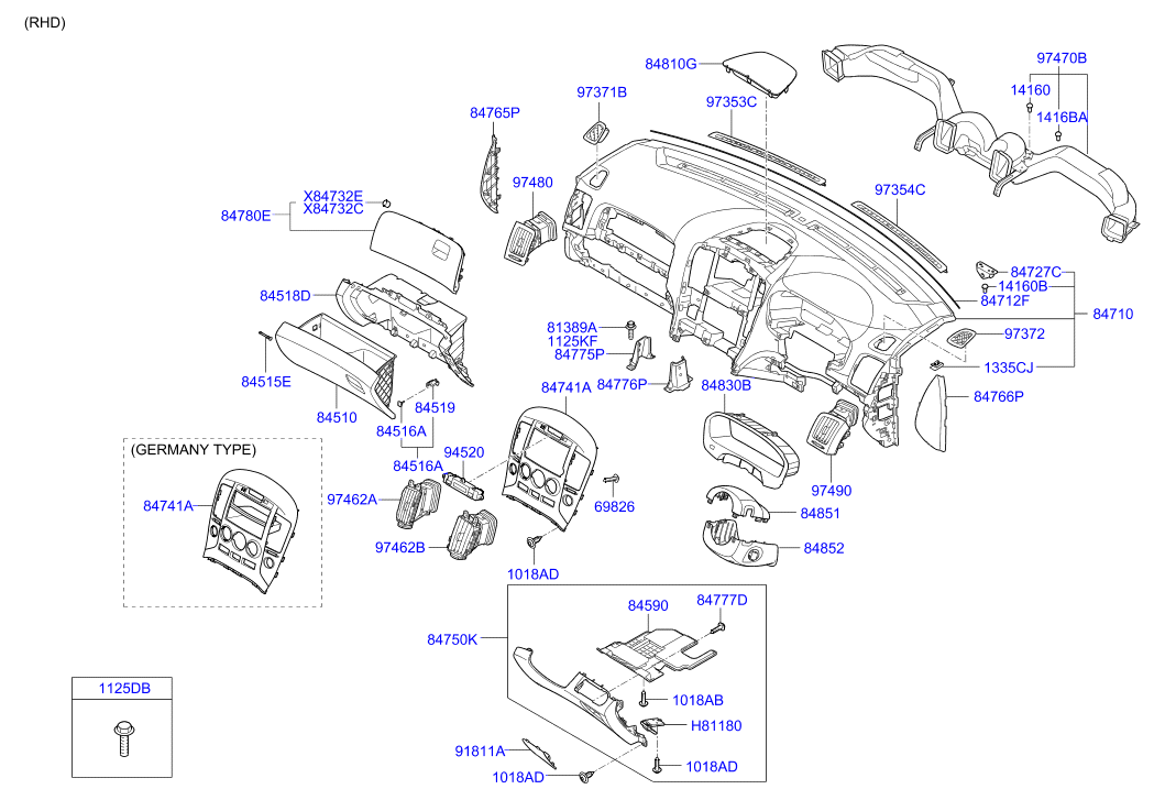 HARDWARE - REAR SEAT