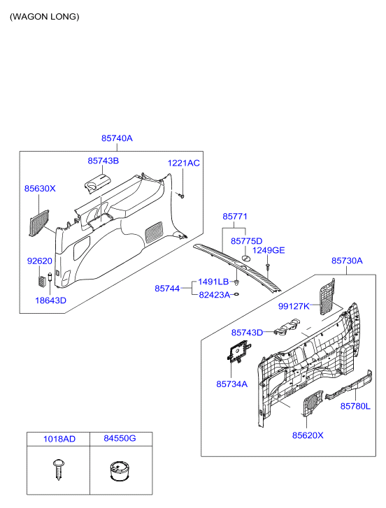 HARDWARE - REAR SEAT