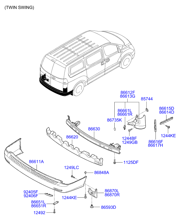 HARDWARE - REAR SEAT