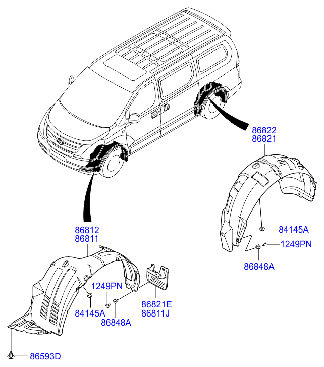 HARDWARE - REAR SEAT