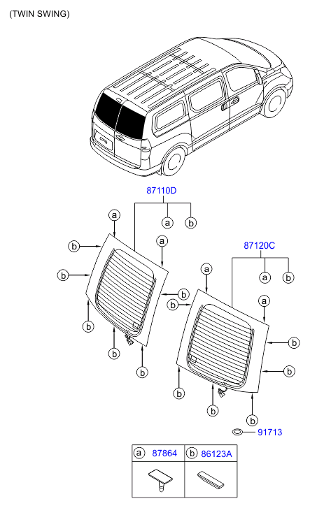 HARDWARE - REAR SEAT