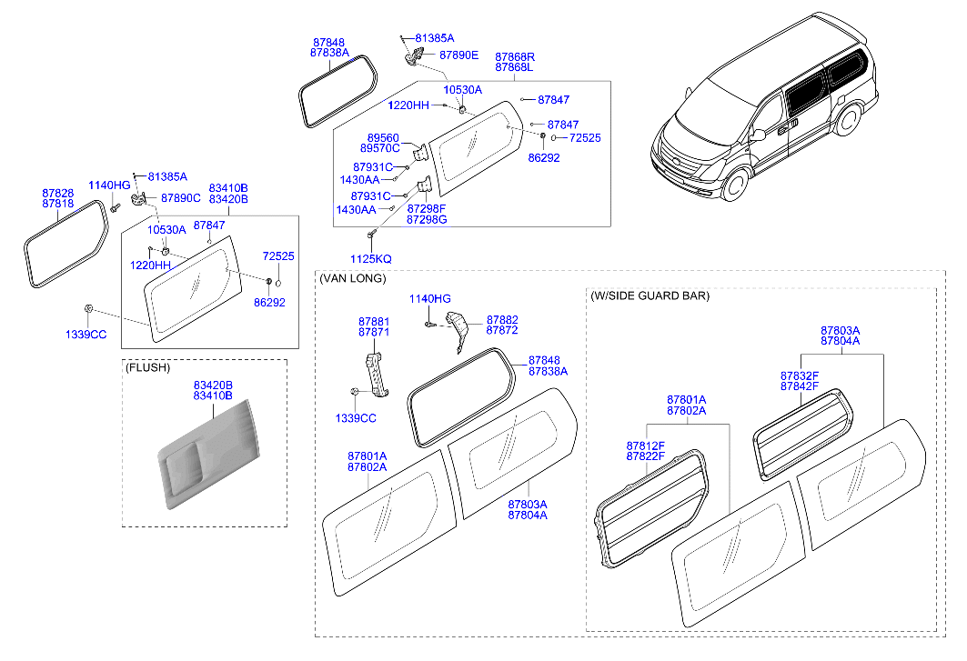 HARDWARE - REAR SEAT