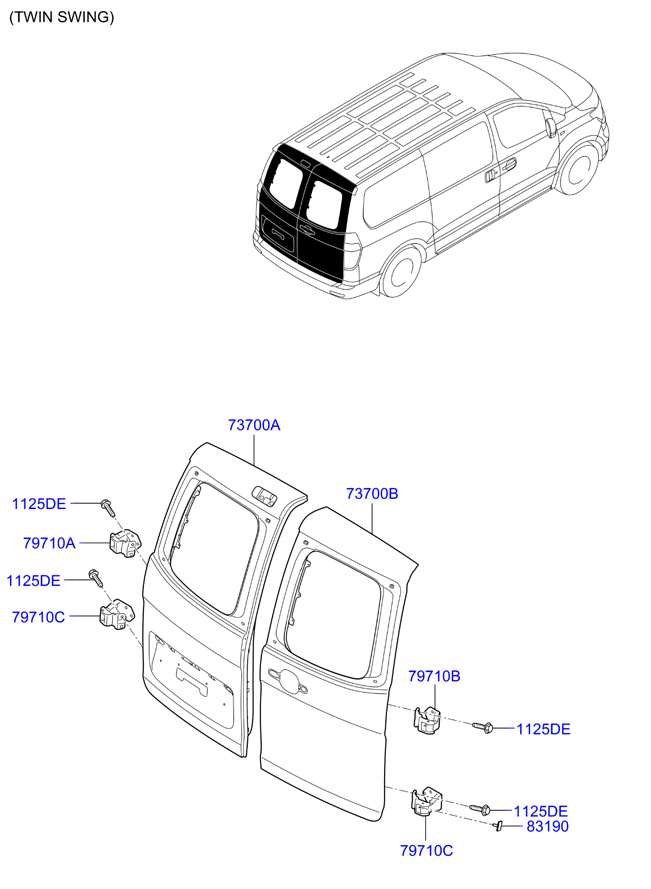 PANEL - REAR DOOR