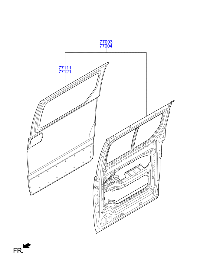 PANEL - REAR DOOR