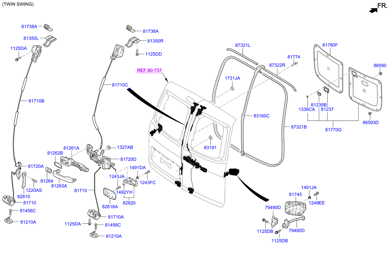 HARDWARE - REAR SEAT