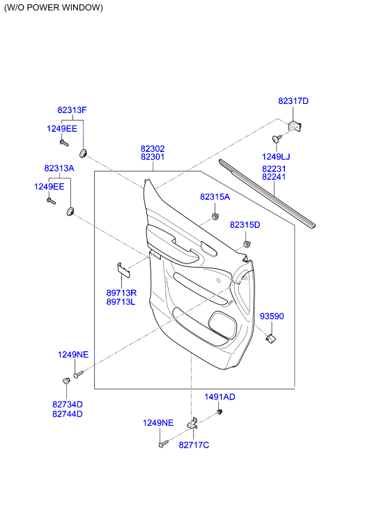 HARDWARE - REAR SEAT