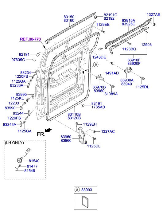 HARDWARE - REAR SEAT