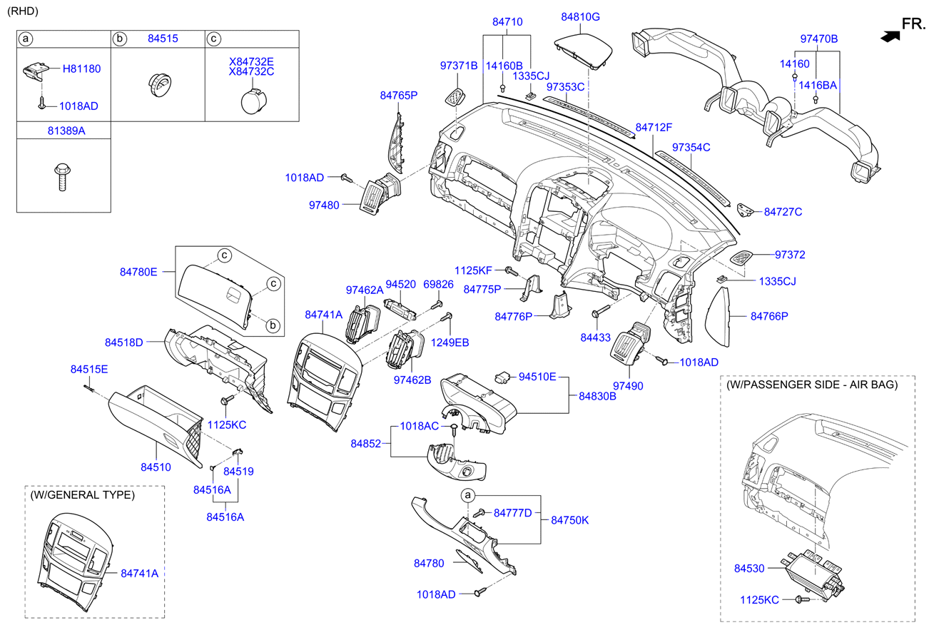 HARDWARE - REAR SEAT