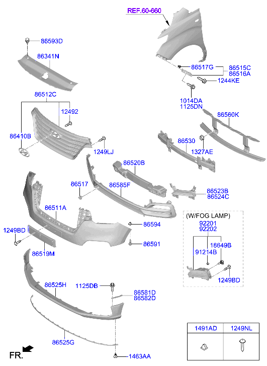 HARDWARE - REAR SEAT