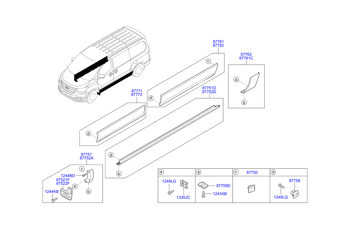 HARDWARE - REAR SEAT